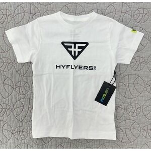 NWT LIV Golf HYFLYERS GC White Logo T‎ Shirt Phil Mickelson / Youth Kids Small